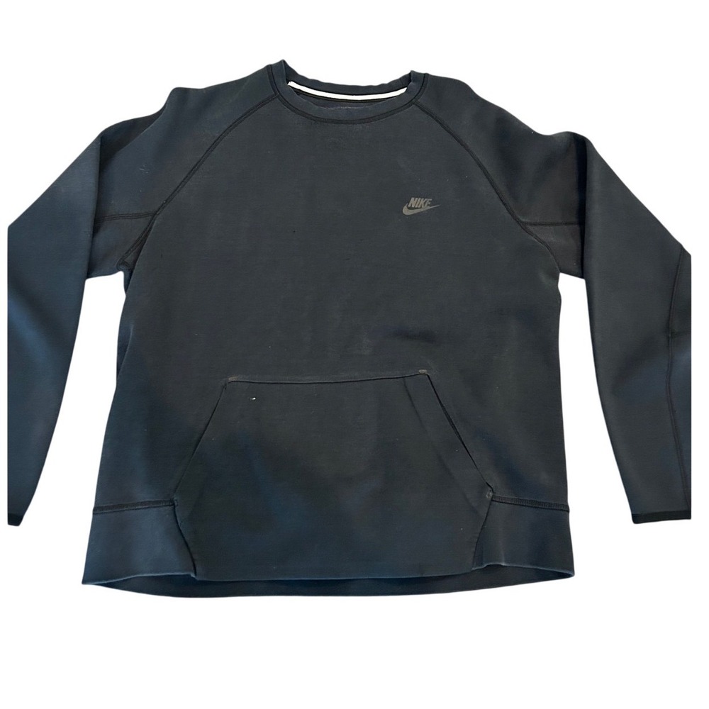 Nike Tech Fleece Crewneck Sweatshirt Black Men's Size L